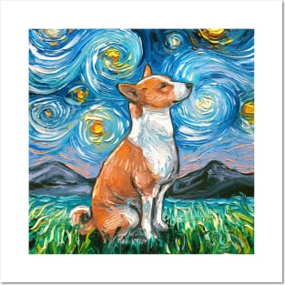 Basenji Night Posters and Art